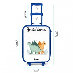 Dinos - Dieren - Sterren Kinderkoffer - Blauw klein -productfoto_formaten