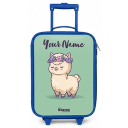 Kawai - Alpaca - Groen Kinderkoffer - Blauw klein -zz3dotto