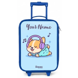 Kawai - Hond - Muziek Kinderkoffer - Blauw klein -zz3dotto