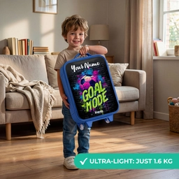 Neon - Graffiti - Voetbal - Kleurrijk Kinderkoffer - Blauw klein -sfeer2_EN