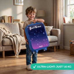 Sterren - Galaxy - Blauw - Roze Kinderkoffer - Blauw klein -sfeer2_EN