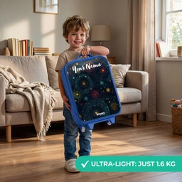 Sterren - Planeten - Kleurrijk Kinderkoffer - Blauw klein -sfeer2_EN