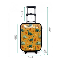 Dino - Dieren - Patroon Kinderkoffer - Zwart klein -productfoto_formaten