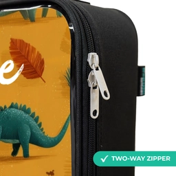 Dino - Dieren - Patroon Kinderkoffer - Zwart klein -rits_UK