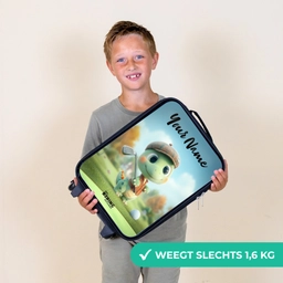 Golf - Dino - Groen Kinderkoffer - Zwart klein -sfeer4_NL