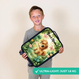Paard - Bloemen - Vlinders Kinderkoffer - Zwart klein -sfeer4_UK