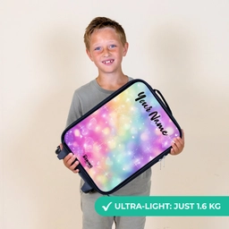 Licht - Regenboog - Hartjes Kinderkoffer - Zwart klein -sfeer4_UK