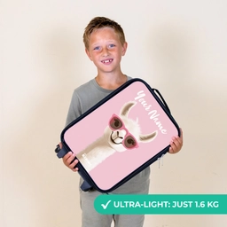 Lama - Wit - Zonnebril - Wimpers Kinderkoffer - Zwart klein -sfeer4_UK