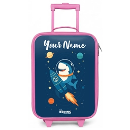Dier - Ruimte - Planeet - Raket Kinderkoffer - Roze klein -zz3dotto