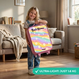 Madeliefjes - Kleurrijk - Pastel Kinderkoffer - Roze klein -sfeer2_EN