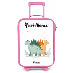 Dinos - Dieren - Sterren Kinderkoffer - Roze klein -zz3dotto