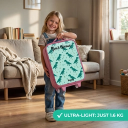 Dinos - Patroon - Groen Kinderkoffer - Roze klein -sfeer2_EN