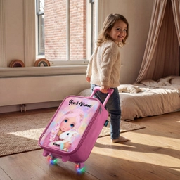 Meisje - Eenhoorn - Roze Kinderkoffer - Roze klein -sfeer1