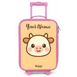 Kawai - Koe - Bruin Kinderkoffer - Roze klein -zz3dotto
