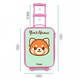 Kawai - Rode panda - Groen Kinderkoffer - Roze klein -productfoto_formaten
