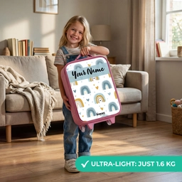 Patroon - Regenboog - Hartjes Kinderkoffer - Roze klein -sfeer2_EN