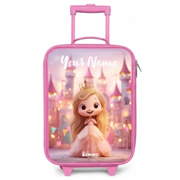 Prinses - Roze - Kasteel Kinderkoffer - Roze klein -zz3dotto