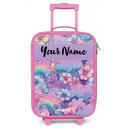 Regenbogen - Bloemen - Kleurrijk Kinderkoffer - Roze klein -zz3dotto