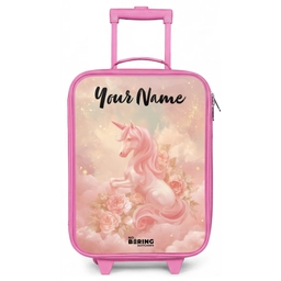 Eenhoorn - Wolken - Roze Kinderkoffer - Roze klein -zz3dotto