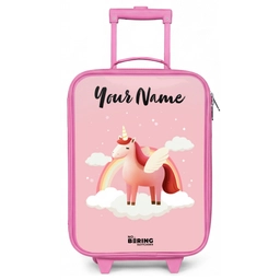 Eenhoorn - Vleugels - Roze - Regenboog Kinderkoffer - Roze klein -zz3dotto
