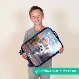 konijn - Ballonnen Kinderkoffer - Zwart klein -sfeer4_UK