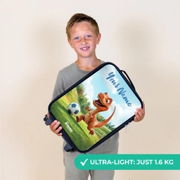Voetbal - Dino - Sport Kinderkoffer - Zwart klein -sfeer4_UK