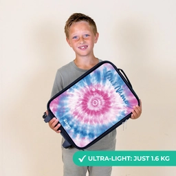 Tie dye - Abstract - Blauw - Roze Kinderkoffer - Zwart klein -sfeer4_UK
