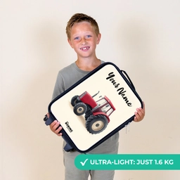 Tractor - Getekend - Rood Kinderkoffer - Zwart klein -sfeer4_UK