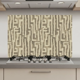 Abstract - Geometrisch - Groen keuken achterwand spatscherm klein 900 -3d_website