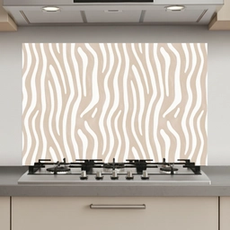 Abstract - Zebra - Beige keuken achterwand spatscherm klein 900 -3d_website