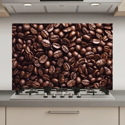 Bonen - Close-up - Donkerbruin keuken achterwand spatscherm klein -3d_website