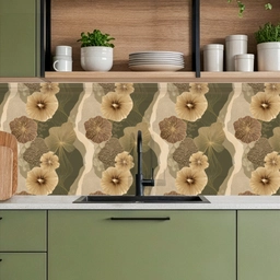 Abstract - Modern - Groen keuken achterwand 2 middel 871 -sfeer3