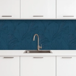 Abstract - Patroon - Donkerblauw - Elegant keuken achterwand 2 middel 871 -3d