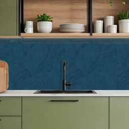 Abstract - Patroon - Donkerblauw - Elegant keuken achterwand 2 middel 871 -sfeer3