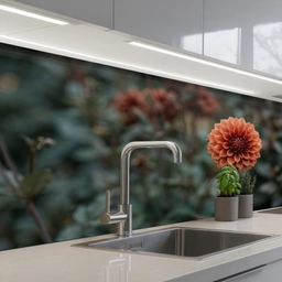Dahlia - Bloem - Natuur - Sfeervol keuken achterwand 2 middel -3d_schuin
