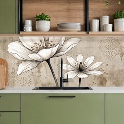 Modern - Design - Wit keuken achterwand 2 middel -sfeer3