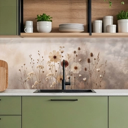 Wilde bloemen - Botanisch - Vintage - Natuur - Rustiek keuken achterwand 2 middel -sfeer3