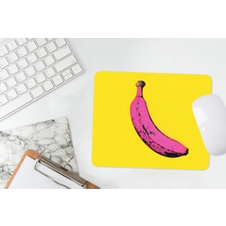 Banaan - Grafisch - Geel muismat rubber klein -witbureau