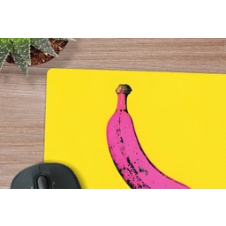 Banaan - Grafisch - Geel muismat rubber klein -closeup