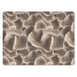 Waaiervorm - Beige - Vezel textuur muismat rubber klein 262 -3d