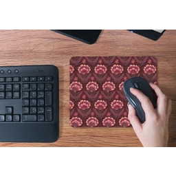 Bloemen - Waaier - Paars muismat rubber klein 262 -toetsenbord