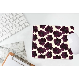 Bloemen - Aquarel - Paars muismat rubber klein 262 -witbureau
