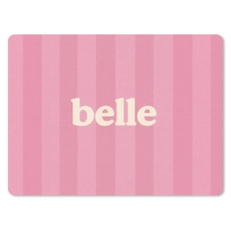 Roze - Gestreept - Belle muismat rubber klein -3d
