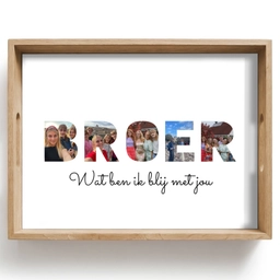 Broer - Lettercollage Dienblad Rechthoek middel -z3d_shopping