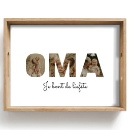 Oma - Lettercollage Dienblad Rechthoek middel -z3d_shopping