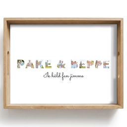 Pake & Beppe - Lettercollage Dienblad Rechthoek middel -z3d_shopping