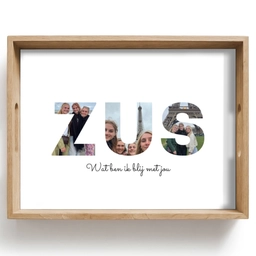 Zus - Lettercollage Dienblad Rechthoek middel -z3d_shopping