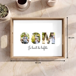 Oom - Lettercollage Dienblad Rechthoek middel -USP_Formaat