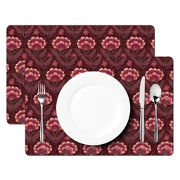 Bloemen - Waaier - Paars Placemat vinyl groot 368 -zzsfeer2_Kitchenyeah-website