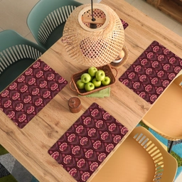 Bloemen - Waaier - Paars Placemat vinyl groot 368 -zzsfeer5_Kitchenyeah-website